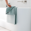 Cotton Waffle Terry Towel in Sage