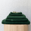Premium Bamboo Towels in Forest Green