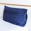 Organic Bamboo Tayla Stripe Quilt Cover Set in Indigo