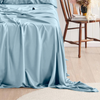 Bamboo Flat Sheet in Arctic Blue