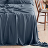 Bamboo Flat Sheet in Blue Mirage