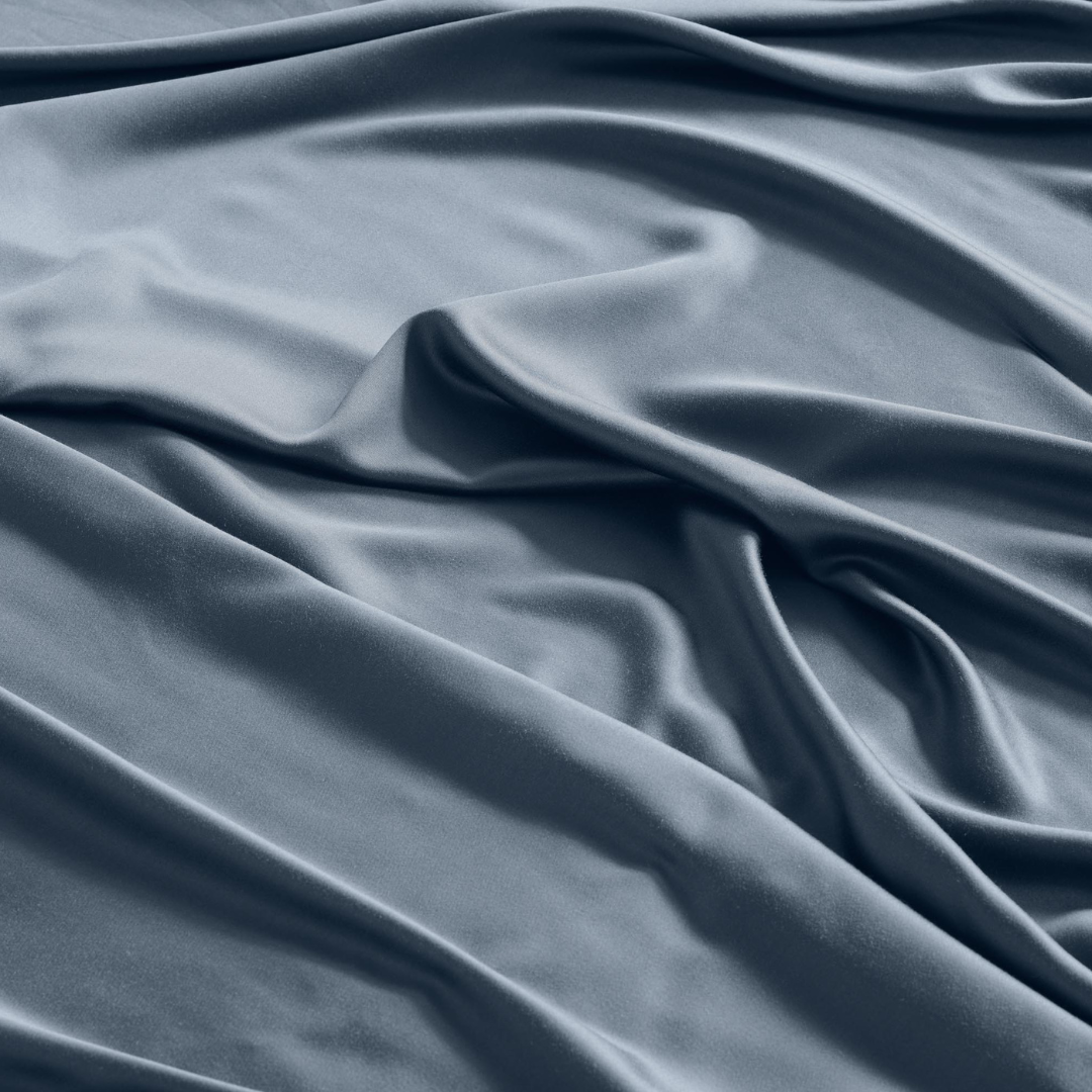 Bamboo Flat Sheet in Blue Mirage
