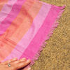 Cotton Fouta Towel - Bronte Stripe in Pink