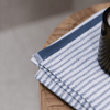 Legend Stripe Hand Towel - Smoke Blue