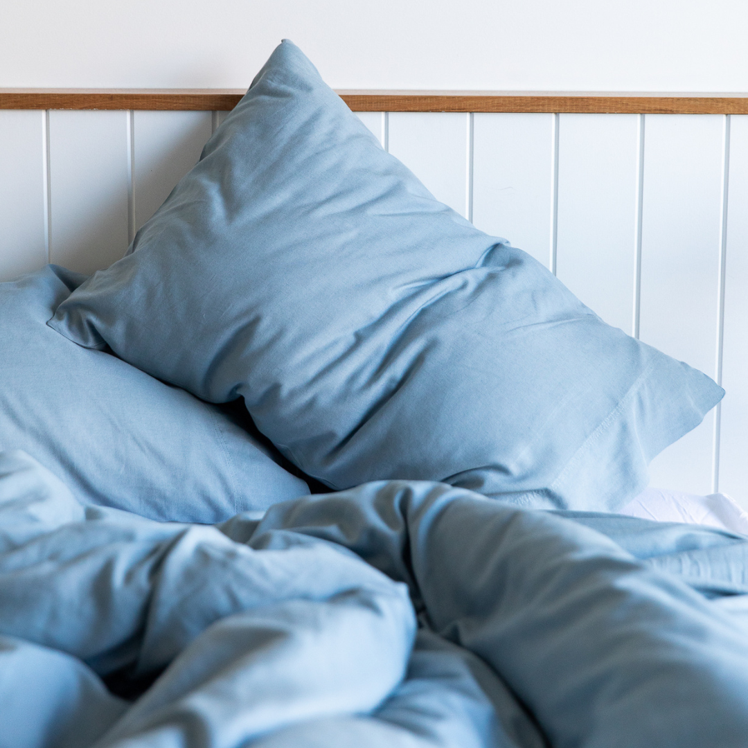 Linen Bamboo Sheet Set in Marine