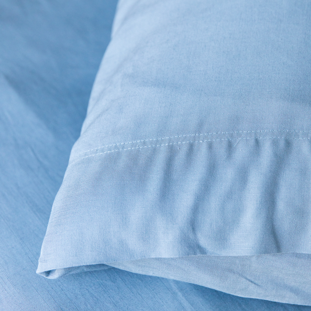 Linen Bamboo Sheet Set in Marine