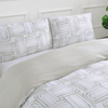 Organic Bamboo Printed Quilt Cover Set in Luna Mist