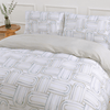Organic Bamboo Printed Quilt Cover Set in Luna Mist