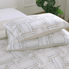 Organic Bamboo Printed Quilt Cover Set in Luna Mist