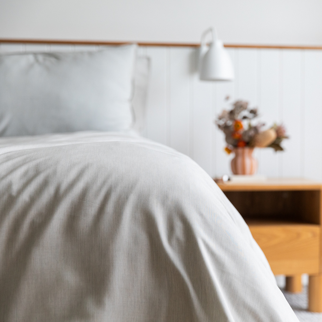 Plant Dyed Organic Bamboo Silk in Ash Grey