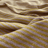 Sari Stripe Cotton Throw in Yellow & Soft Pink