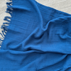 Stone Wash Cotton Throw in Navy