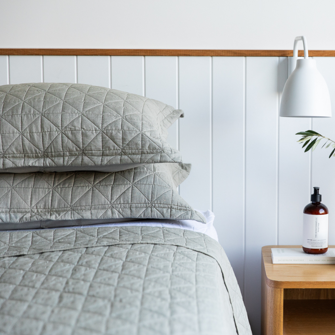 Stone Washed Coverlet Set