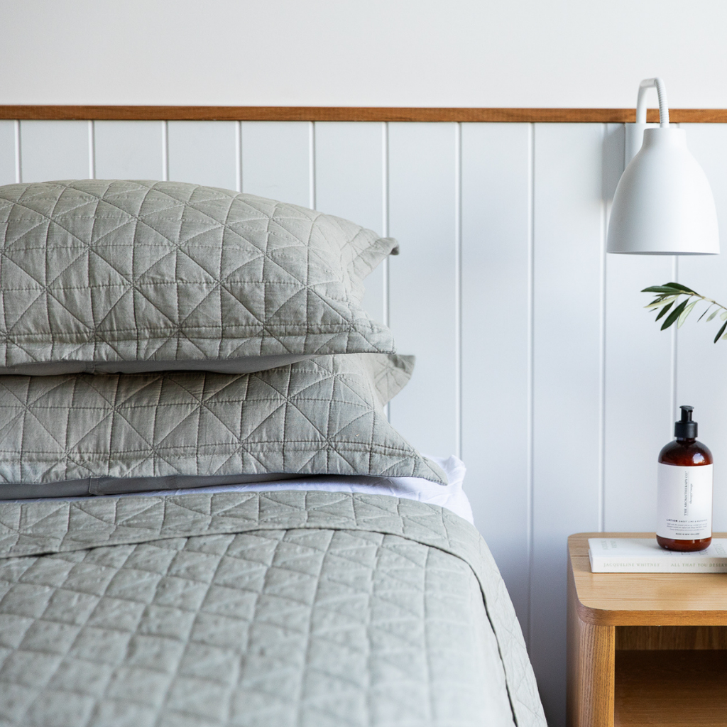 Stone Washed Coverlet Set