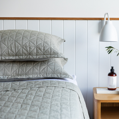 Stone Washed Coverlet Set