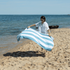 Suffolk Cotton Beach Towel - Aqua & Sunset