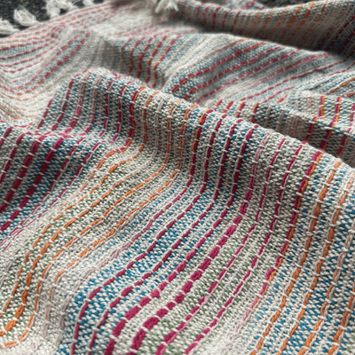 Tie Dye Cotton Throw - Multi Coloured