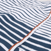 White Haven Cotton Terry Beach Towel in Navy Stripe