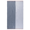 White Haven Cotton Terry Beach Towel in Navy Stripe