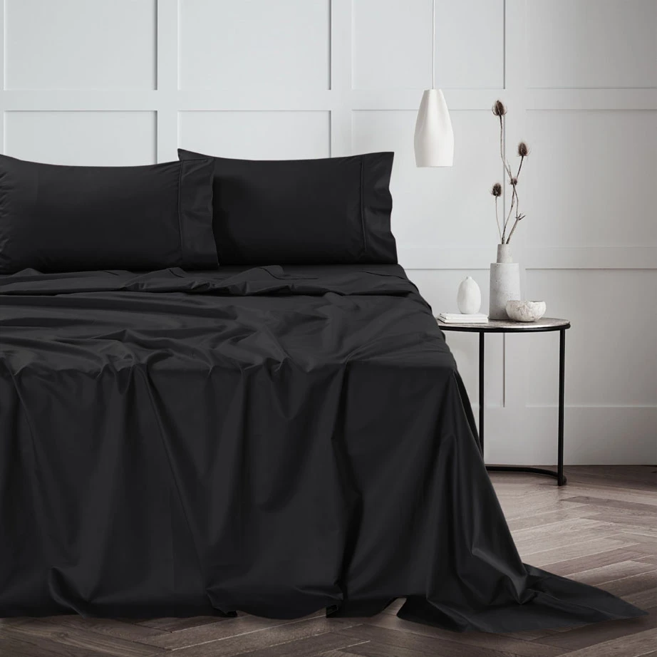 Egyptian Cotton Sheet Set - Black